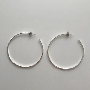 NORDSTROM silver hoop earrings